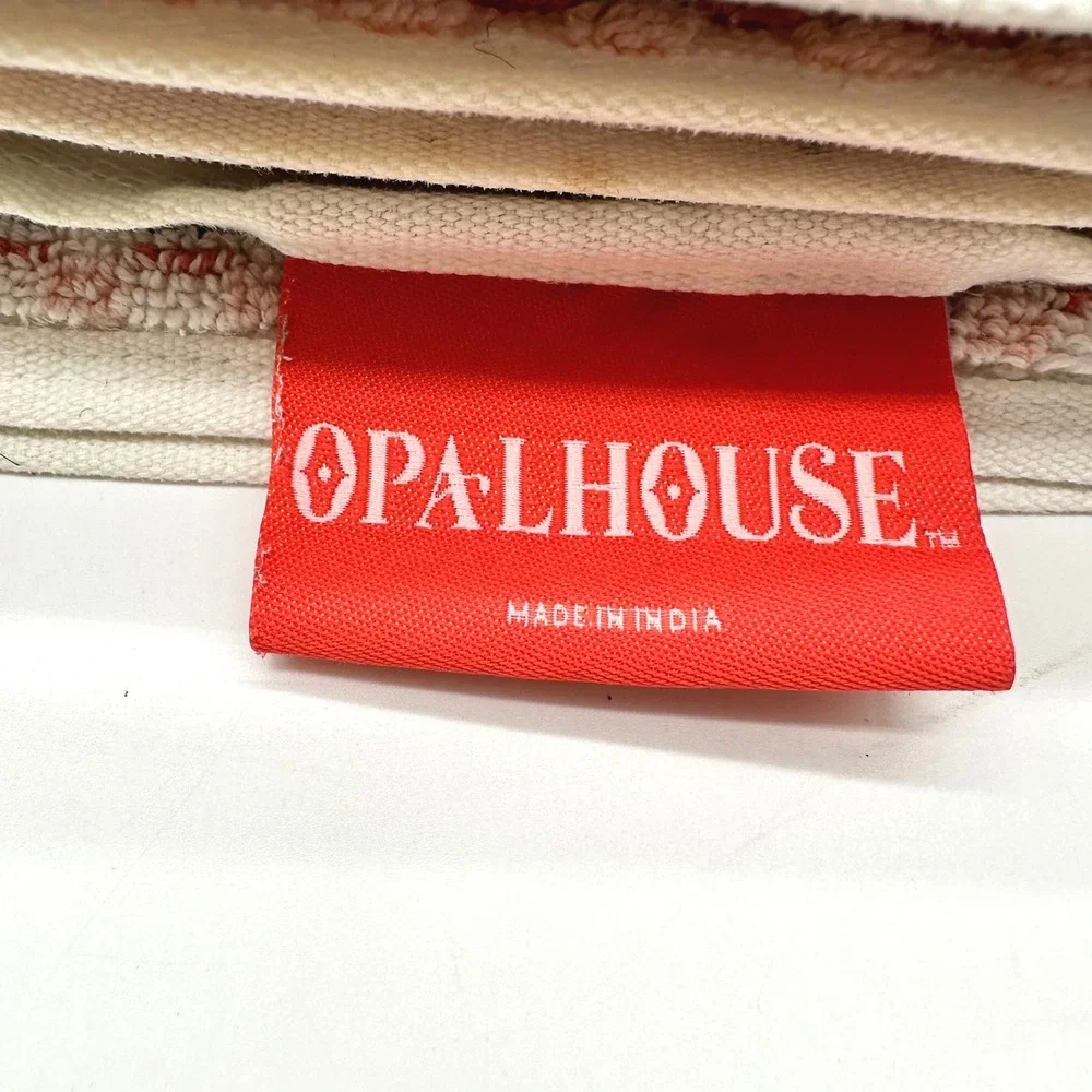 Opalhouse Multi Striped Sonoma Bath Towel Boho Geometric Multi Color Fringe Edge